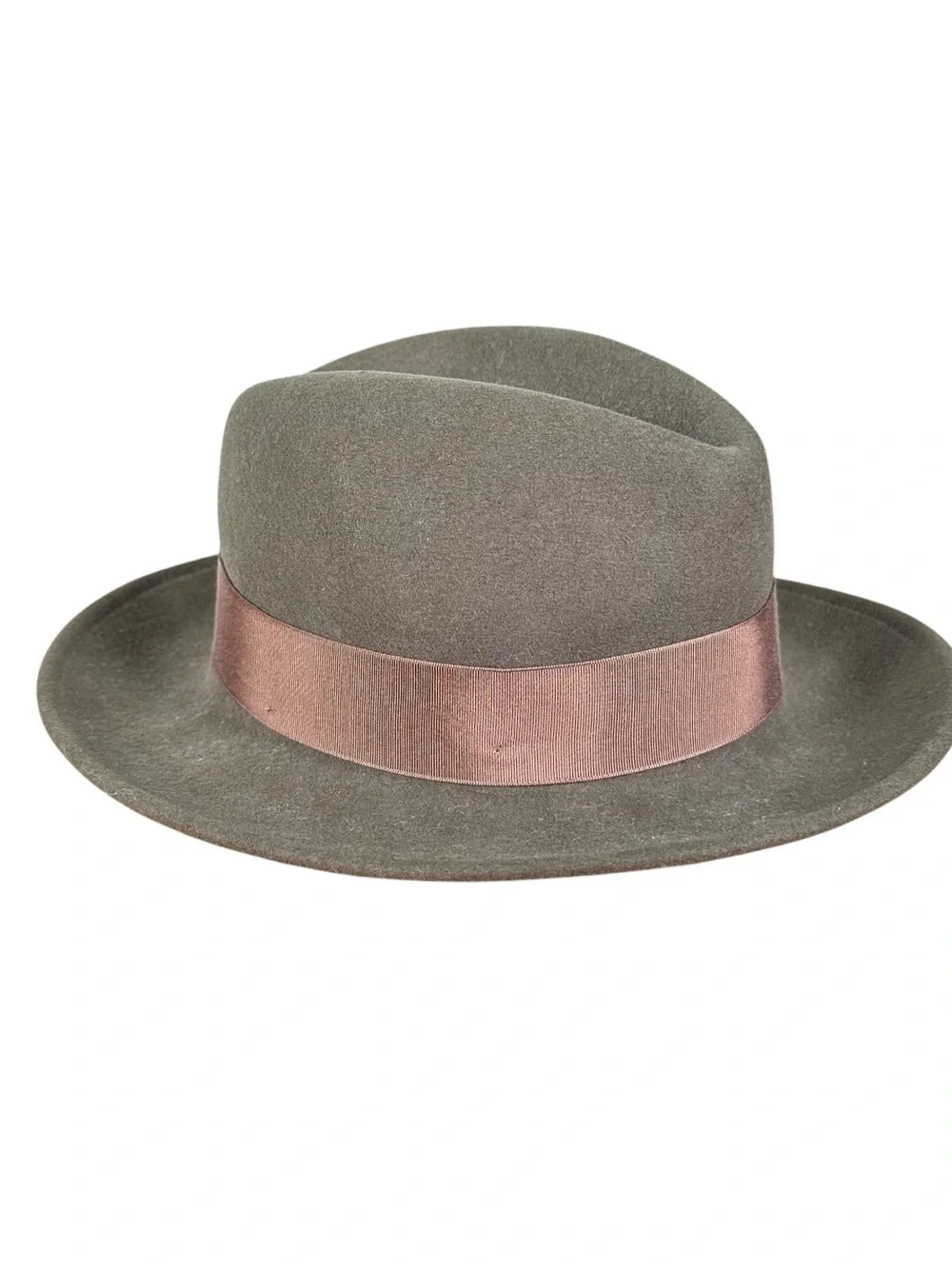 VINTAGE Wool Felted Poet Hat Fedora - Picture 5 of 10